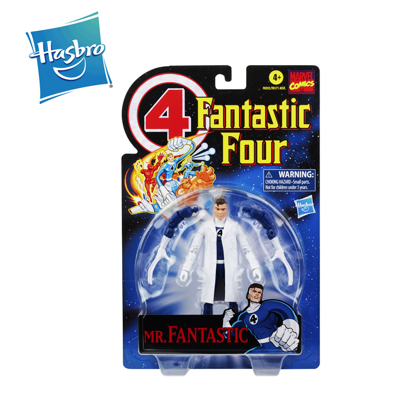 Figura Mr. Fantastic 4 Fantasticos Marvel Vintage 15cm Hasbro